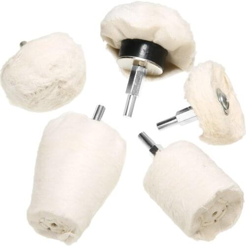 5pcs Buffing Pad Polishing Mop Wheel for Metal Aluminum Chrome Car Buffer Polisher Drill Attachment