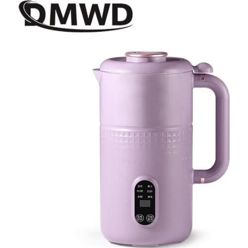 DMWD 350ML Automatic Soy Milk Machine Wall Breaking Machine Juicer Vegetable Extractor Food Blender Filter-Free Soymilk Maker EU