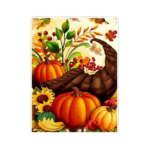 Halloween diamond mosaic embroidery pumpkin painting by numbers fruits rhinestone wall sticker daimond drawing art needlework