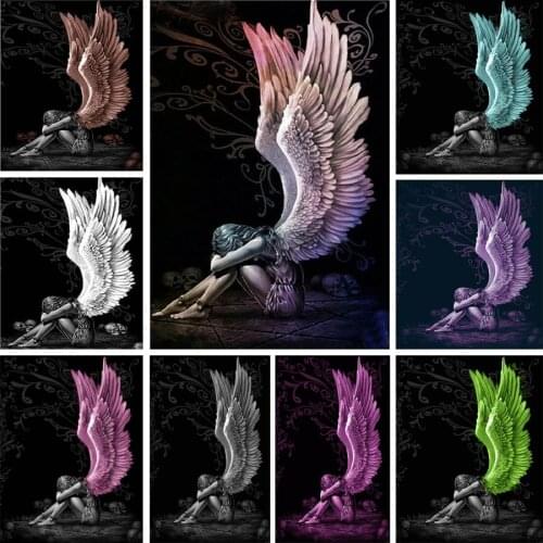 DIY Diamond Painting Angel Girl Full Square 5D Diamond Embroidery Sale Diamond Mosaic Picture Rhinestone Decoration Home Puzzle