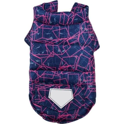 Pet Jacket Dogs Pet Autumn Winter Cotton Padded Coat Dogs Puppy Warm Thickened Stand-up Collar Down Jacket