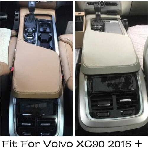 Lapetus Middle Control Instrument / Armrest Box Decoration Molding Cover Trim For Volvo XC90 2016 2017 2018 2019 Stainless Steel