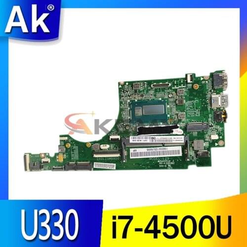 For Lenovo Ideapad U330 U330P Laptop Motherboard With i7-4500U DA0LZ5MB8D0 Rev:D tested good free shipping