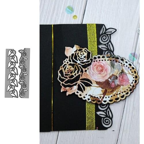 Metal Cutting Dies Half-cut lace for DIY Scrapbooking Photo Card Making Decor Supplies Embossing Die Template