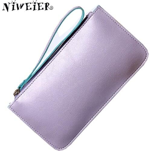 2017 Fashion Women Wallet Luxury Brand Simple And Practical Coin Purse Phone Key Card Bag Zipper Clutch For Bolsa Female femme