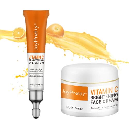 JoyPretty Skin Care Set Vitamins C Whitening Cream Anti Aging Wrinkle Remove Dark Spots Dark Circle Facial Beauty Care Cosmetics