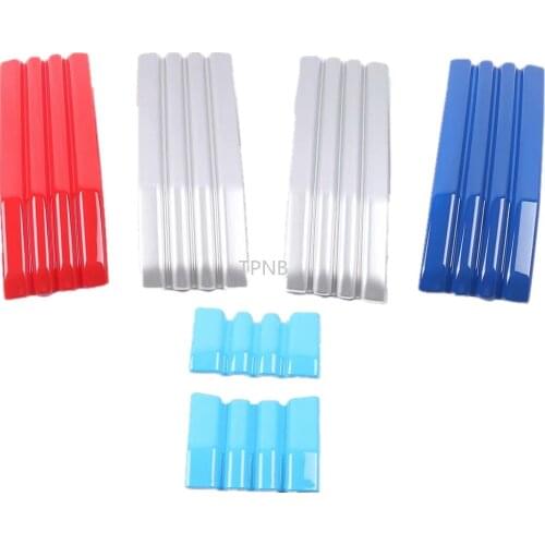 6PCS/set ABS Chrome Front Grille Cover Trim for Toyota Land Cruiser Prado 150 2018 2019 2020 Car Styling Accessories