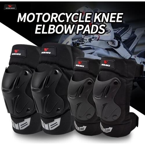 WOSAWE Motorcycle Knee Pads Guards Elbow Racing Off-Road Protective Kneepad Motocross Brace Protector Motorbike Protection