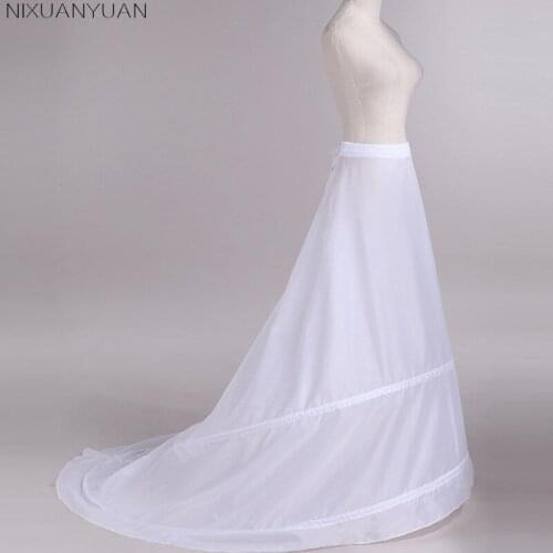 NIXUANYUAN Wholesale 2021 Fashion The Bride Petticoats for Wedding Dress Sweep Train Underskirt Lining Accessories