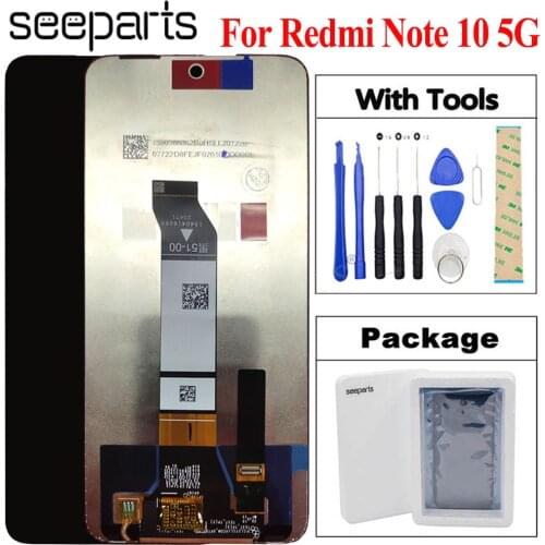 Original 6.5"LCD For Xiaomi Redmi Note 10 5G LCD Display Touch Digitizer Screen For Redmi Note 10 5G LCD Screen Replacement