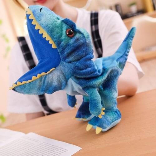 Plush Dinosaur Hand Puppet Toy Finger Puppets Open Movable Mouth For Role Play Gift For Kids Animals Dinosaur Plush Toys Gift