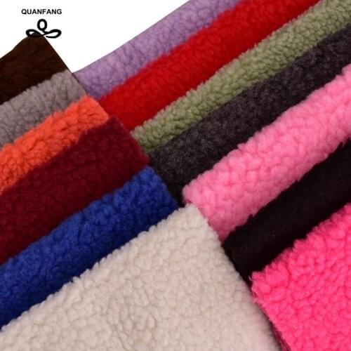 QUANFANG 20cmx30cm Super Soft Short Plush Material For Patchwork Super Soft PlushToys Fabric For DIY Finger Toys Handmade Cloth