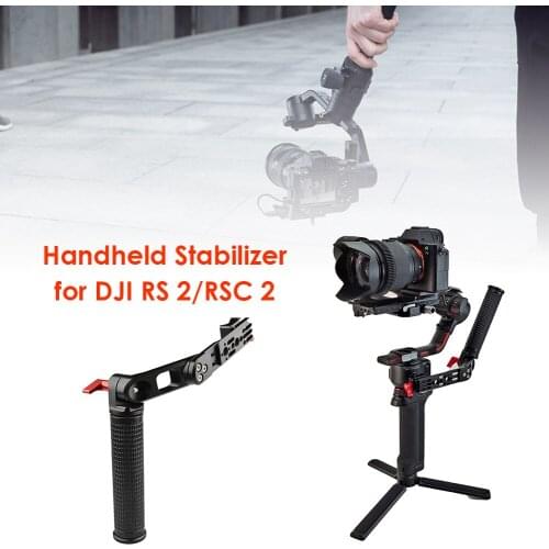 Handheld Stabilizer Extension Holder Gimbal Camera with Bracket 180 Adjustable Angle for DJI RS 2/RSC 2 Hand Grip Accessories