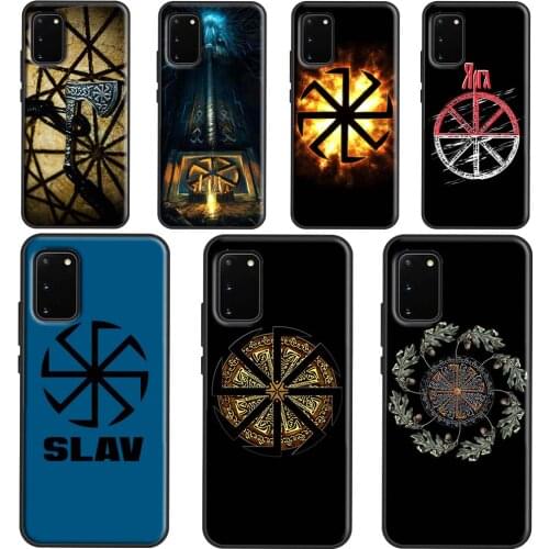 Slavic Viking Symbol Kolovrat Cover For Samsung Galaxy S20 FE S21 Plus Note 20 Ultra S8 S9 S10 Note 10 Plus Phone Case