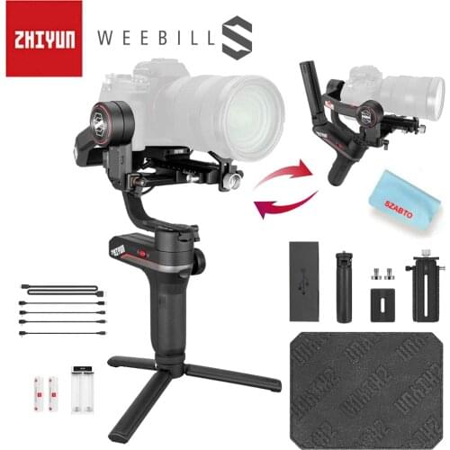 Zhiyun Weebill S Gimbal Stabilizer for DSLR Mirrorless Camera Sony Nikon Panasonic Canon 5D4 5D3 EOS R BMPCC 4K 3-Axis Handheld