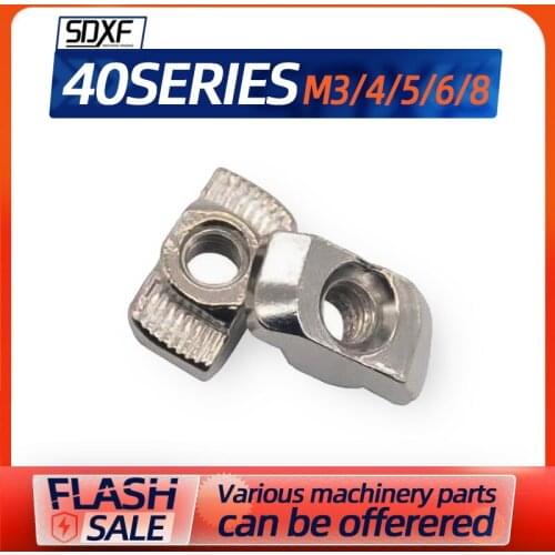 40 Series Slot T-nut Sliding T Nut Hammer Drop In Nut Fasten Connector 2020 Aluminum Extrusion