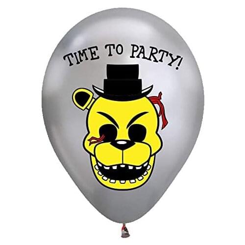 10pcs/bag 10inch FNAF Funtime Freddy Latex Balloon Five nights Game Balloons Air Globos Baby Shower Kids Birthday Party