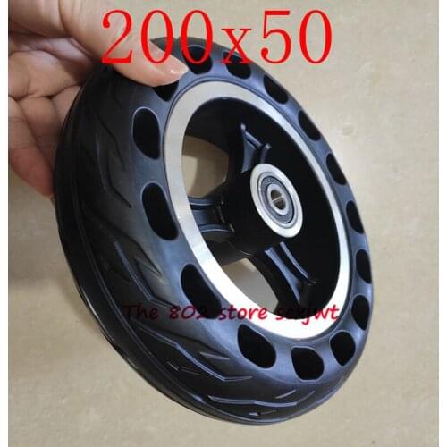 200x50 solid wheel Explosion-proof Electric Bike Scooter tyres 8 inch Motorcycle Solid Tires Bee Hive Holes
