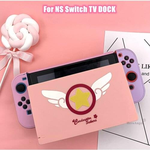 NEW Pink Llimited Version Complete Charging Dock For NS Nintend Switch HDMI-compatible TV Dock Charger Station Stand