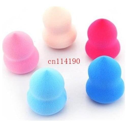 100pcs DHL Fedex 32*46mm Sponge Powder Puff Water Droplets Shape Smooth Professional Makeup Clean Blender