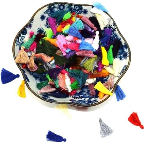 Fashion 20-200pcs Handmade 30mm Long thick big tassel, Pure cotton tassel for DIY tassel dress garment/home textile accessories