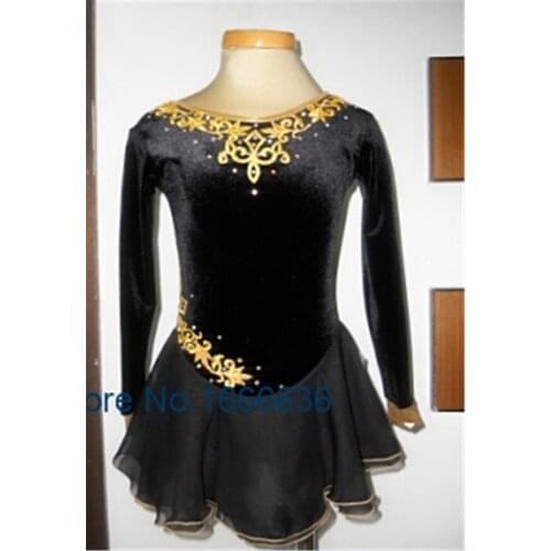 2016 Custom Ice Skating Dresses For Girls New Brand Vogue Figure Skating Competition Dress For Girls DR3026