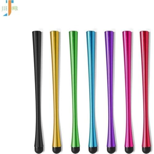 500pcs/lot High Quality Canton Tower Waistline Metal Stylus Capacitive Touch Pen for IPhone IPad Samsung Tablets PC Wholesale
