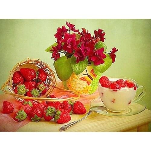 5D DIY Diamond Painting Still Life Fruit Full Drill Diamond Embroidery Mosaic Sale Gift Decor Picture of Rhinestone