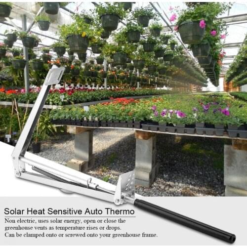 Automatic Door Opener Aluminum Alloy Greenhouse Vent Window Opener Solar Auto Heat Sensitive Kit Roof Close Door Operator