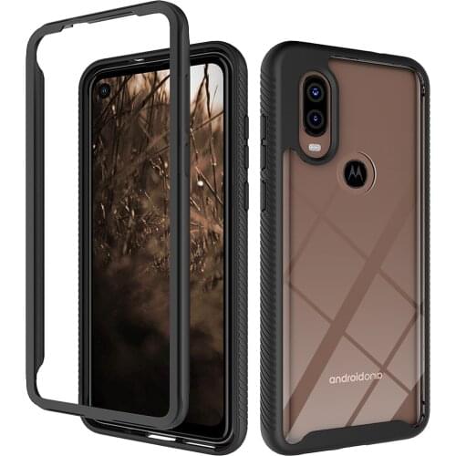 For MOTO One Hyper Action Marco Zoom Pro Vision Fusion Plus 5G Ace Case 360 Full Shockproof Bumper Clear Phone Cover Men Women