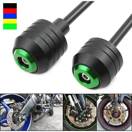 For SUZUKI HAYABUSA GSXR1300 2013 2014 2015 2016 2017 Front Rear Wheel Slider Fork Axle Crash Protector Swing Arm Pad POM NEW