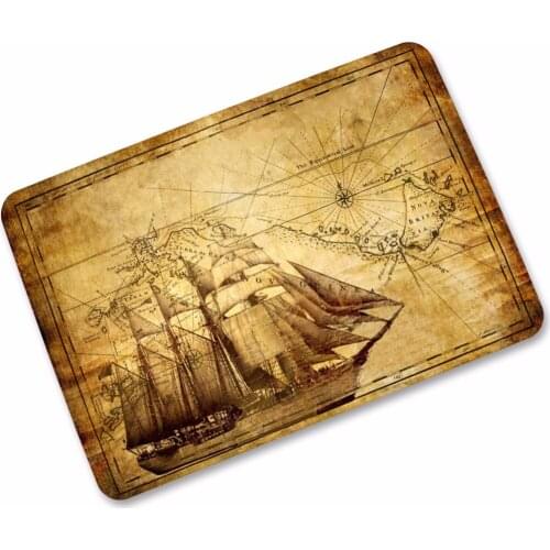 Drop ship Navigation Non-slip Thin Mat Pad Welcome Rubber Living Room Rugs Floor Carpet Doormat Entrance Waterproof