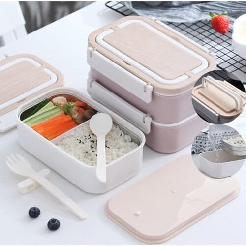 Insulated Lunch Box Portable Bento Box 304 Stainless Steel Double-layer Tableware Large Capacity Food Container For Kids Adult