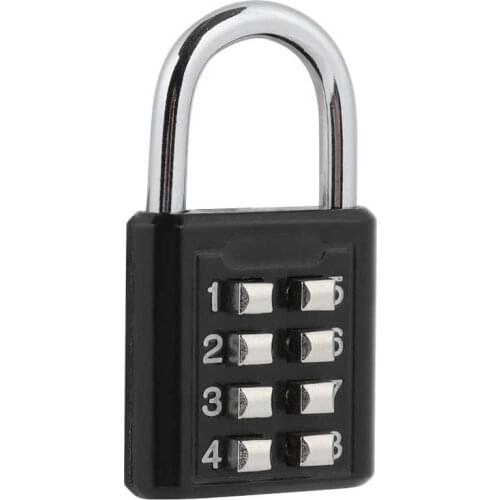 Password Lock 8 Digit Combination Code Padlock Security Password Lock for Travel Suitcase Luggage smart lock