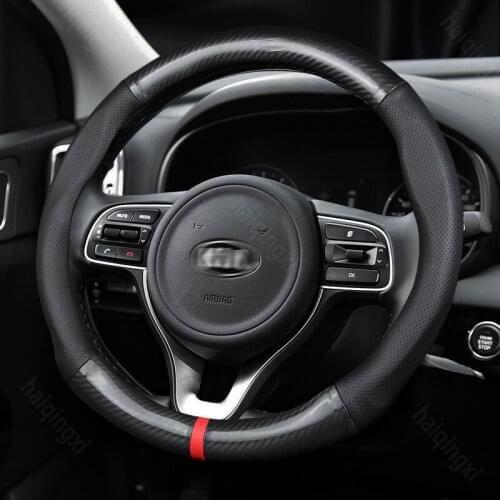 Steering wheel cover set for Kia K3 K2 SPORTAGE KX3 sportage R K4 fcrte K5 Cerato KX5 car assessoires