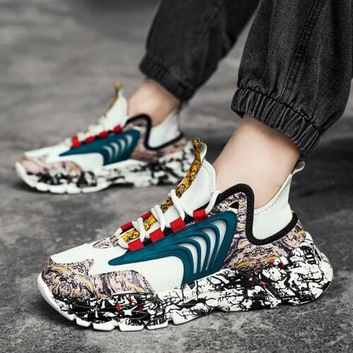 Brand Men Running Shoes Thick Sole Breathable Superstar Sneakers Boots Male Sport Shoe High Top Rubber Man Chaussures Walking 45