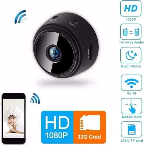 HD 1080P Wifi Miniature Camera Home Security P2P Camera WiFi Night Vision Wireless Surveillance Camera App Control Mini Camera