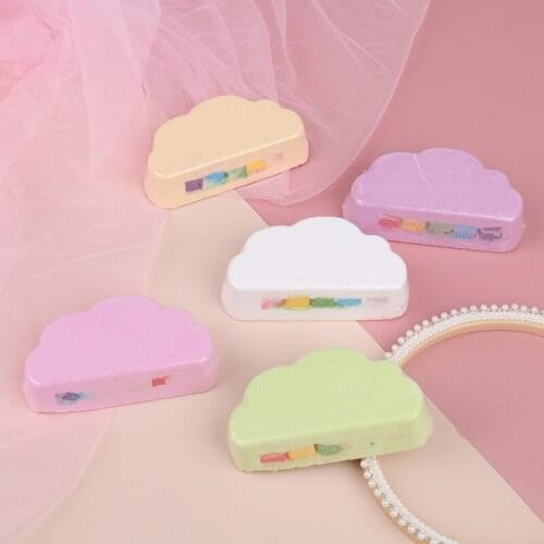 Rainbow Soap Cloud Bath Salt Moisturizing Exfoliating Cleaning Body Skin Bubble Bath Bombs Multicolor For Baby
