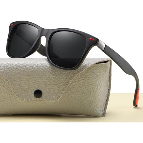 Higodoy Fashion Square Polarized Sunglasses Men Driving Sun glasses Women Plastic Classic Mirror Male Sun Glasses UV400