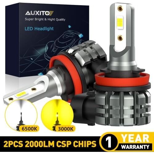 AUXITO H8 H11 Fog Led Canbus Bulb H16JP HB3 9005 HB4 9006 H10 Led Fog Lights For Nissan Pathfinder Frontier Navara d40 Altima
