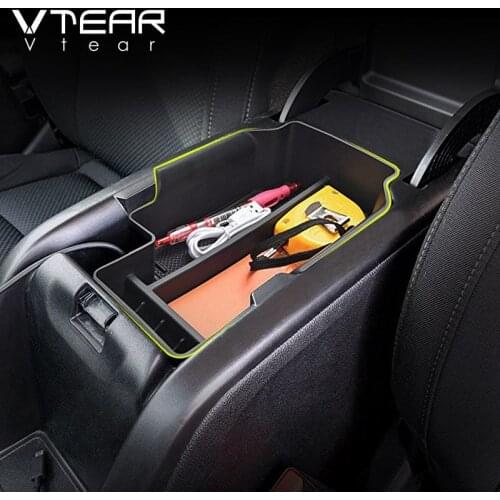 Vtear For GMC Canyon car storage box central container holder styling tray pallet case stuff cover accessories decoration auto