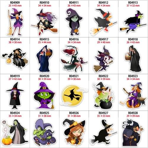 Witch Planar Resins for DIY Holiday Decorations 30pcs/lot R04909 R0491 R0492