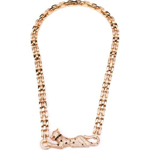 Zlxgirl jewelry Brand Gold and silver plated color leopard necklace and bracelet jewelry perfect women wedding necklace jewelry