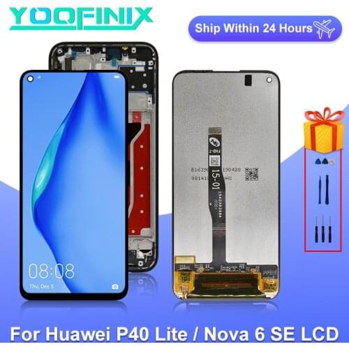 "6.4" For Huawei P40 Lite Display LCD Touch Screen Digitizer For Huawei Nova 6SE LCD JNY-L21A JNY-L01A Display Replacement Parts