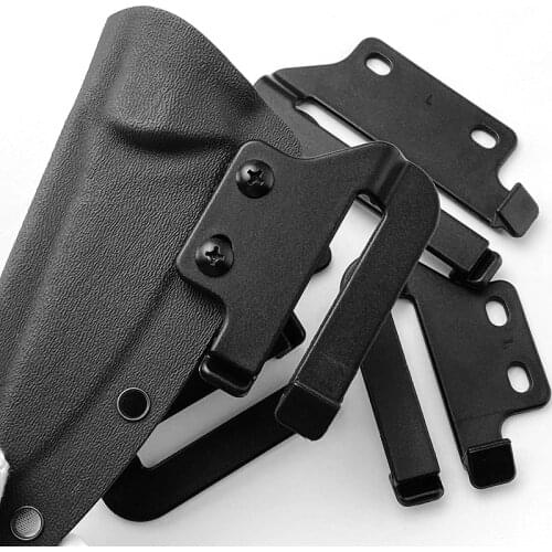 1pair Kydex Knife Scabbard Waist Clip Parts Kydex IWB Holster Clips K Sheath Waist Clip Accessories