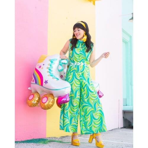 10/30/50pcs Radio/roller skates Foil Balloons Boombox Rollerblade Birthday Wedding Party Decorations Foil Balloons Kid Baby Toys