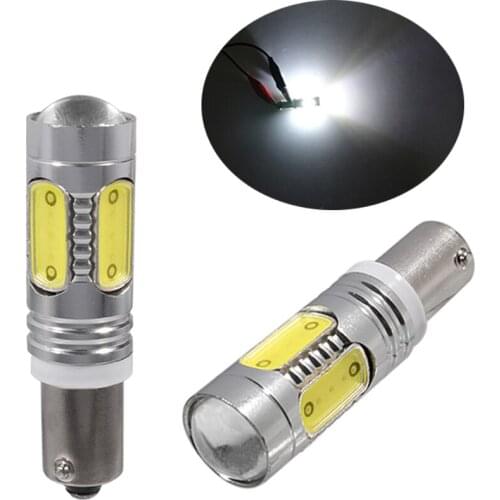 2Pcs BAX9S H21W BAY9s H6W T4W BA9S LED Bulbs COB 7.5W Car Light Source White 6500K Auto Lamp 12V