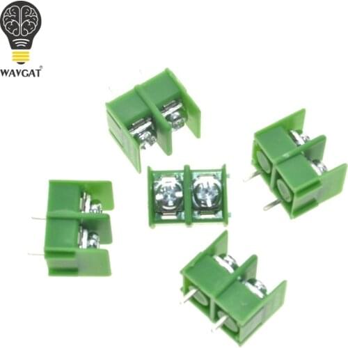 20PCS/LOT KF7.62-2P 7.62mm pitch pcb screw block Splice connector terminal KF7.62 2Pin Green ROHS Can be connected