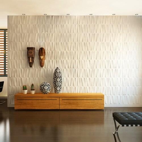 3 Sq Mt Decorative 3D Wall Panels Plant Fiber Material Design Pack of 6 Tiles