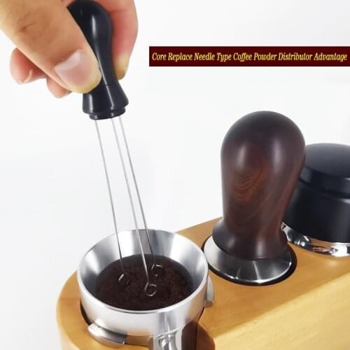 Aluminum handle Needle Coffee Tamper 58MM 53mm 51mm Coffee Tamper Leveler Tool Needle Type Coffee Powder Distributor